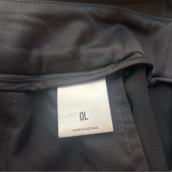 Express Wide Leg Super High Rise Black Satin Pants - Picture 3 of 6